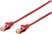 DIGITUS Professional Patch Cable RJ-45 (M) to RJ-45 (M) 3.0 m CAT 6e Red Pack of 10 (DK-1644-030-R-10)