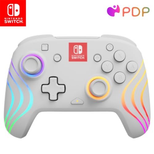PDP Afterglow WAVE Wireless Controller - White Switch (500-238-WH)