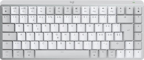 Logitech MX Mini Mechanical for Mac Tastatur Bluetooth QWERTZ Schweiz Grau - Weiß (920-010796)