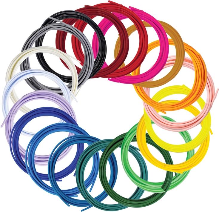 3Doodler FLOW 20 PLA Filament Refill Pack - 20 Colors - FLOW-FILLS