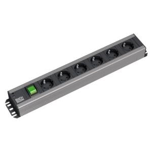 Bachmann 300.011 Power Distribution Unit 2U Rack-Mount with 6 AC Outlets - Black