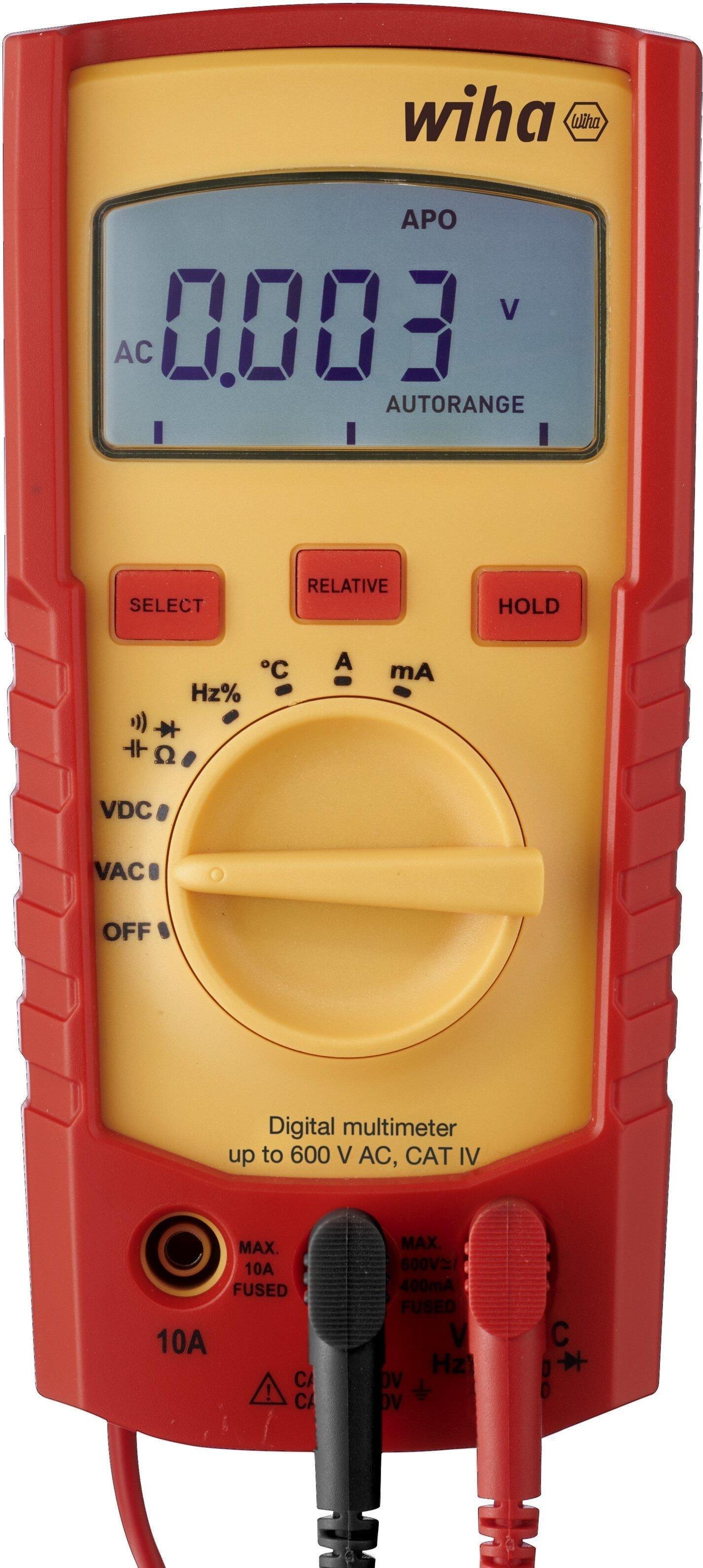 Wiha Digital Multimeter 1000V AC, CAT IV - 45215 SB25542
