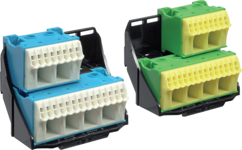 Hager PE/N-Klemme m.Träger 2x28 Quick-Connect FZ384 (FZ384)