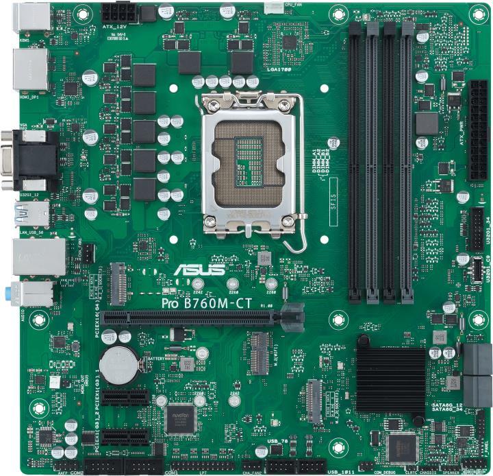 ASUS PRO B760M-CT-CSM Motherboard - Intel B760 - LGA 1700 - DDR5-SDRAM - 128 GB 90MB1DY0-MVEAYC