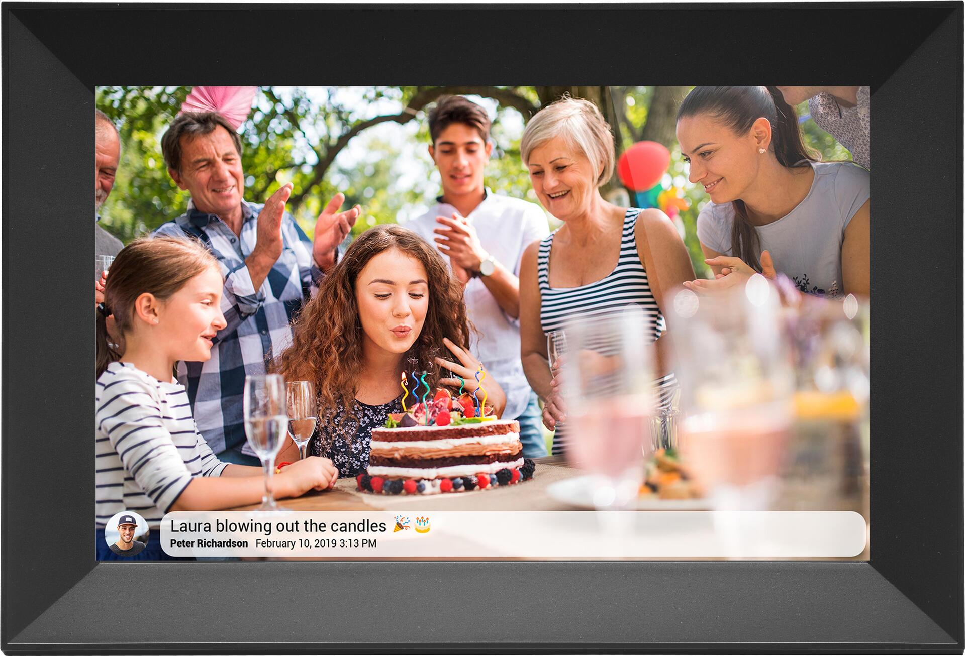 Denver PFF-1063BLACK Digital Picture Frame 10.1" Black Touchscreen WLAN
