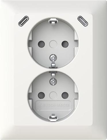 Busch-Jaeger USB Double Socket Safety+ 2x USB C (2TKA00006018)