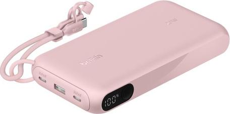 Belkin BoostCharge Power Bank - 20000 mAh - 20W - PD - 3 Output Ports - Pink (BPB028HQPK)