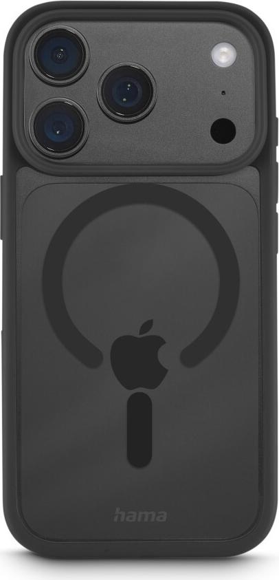 Hama Frame Protect Case for iPhone 17 Pro/18 Pro, Magnetic, Transparent, Black 00232450