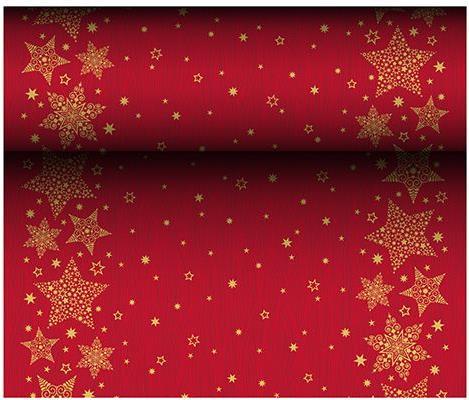 Papstar - Rectangular Airlaid Table Runner - Red - 400 mm - 24 m - 668.8 g