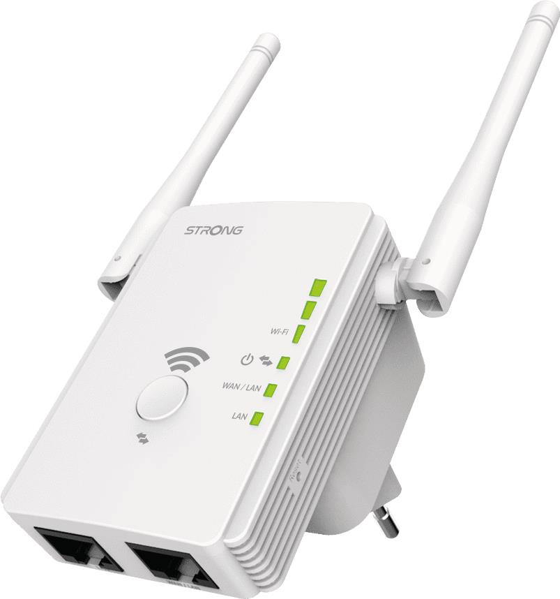 Strong REPEATER300V2 Bridge & Repeater Network Repeater 300 Mbit/s White (REPEATER300V2)