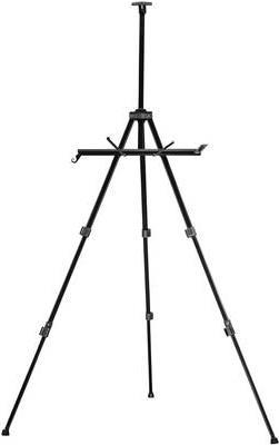 Walimex pro Staffelei XL 60-180 cm, Leinwandstaffelei aus Aluminium inkl. Transporttasche, Feldstaffelei für Leinwand bis 140 cm, Leinwandstativ mit Ablage (1021453)