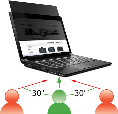 Mobilis Screen Protector Privacy 13.3" W 16:9 DIM 294X165MM