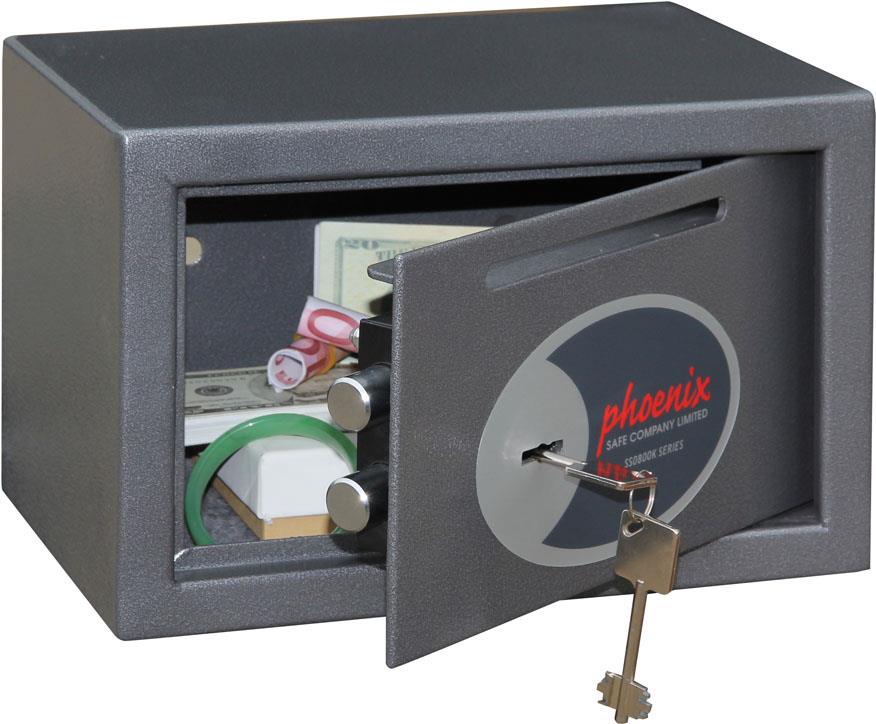 Phoenix Vela SS0801KD - Graphite Steel Safe - 305 x 160 x 195 mm (SS0801KD)