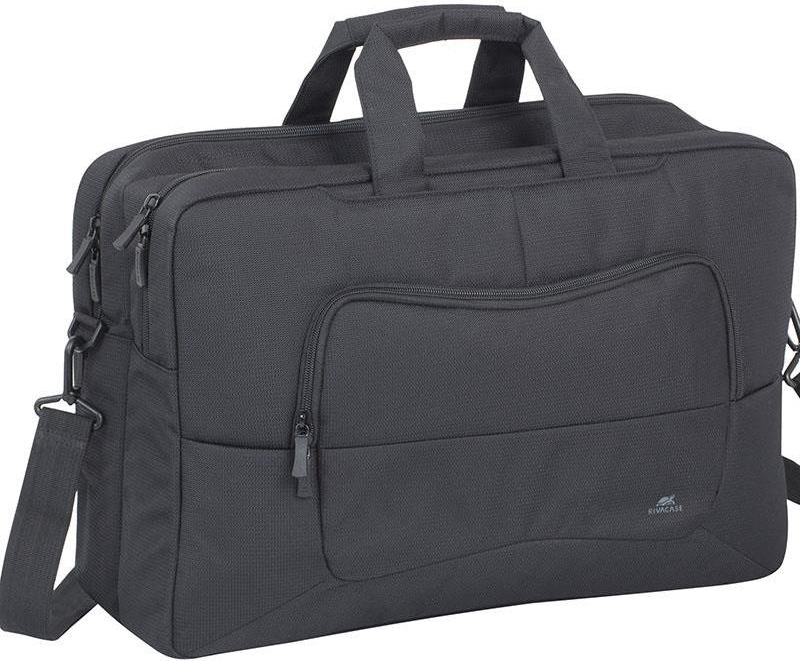 Rivacase Tegel 8455 Notebook Backpack, Eco, 43.9 cm, Up to 17.3", Black (8455 BLACK)