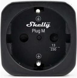 Shelly Plug & Play Plug M Gen3 Black 4-Pack Smart Plug 13A WLAN BT