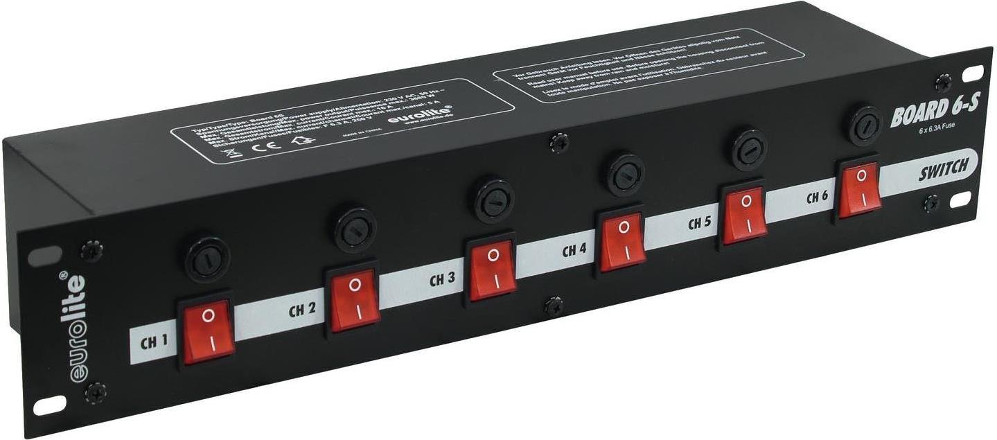 EUROLITE Board 6-S with 6 Protective Contacts (70008275)