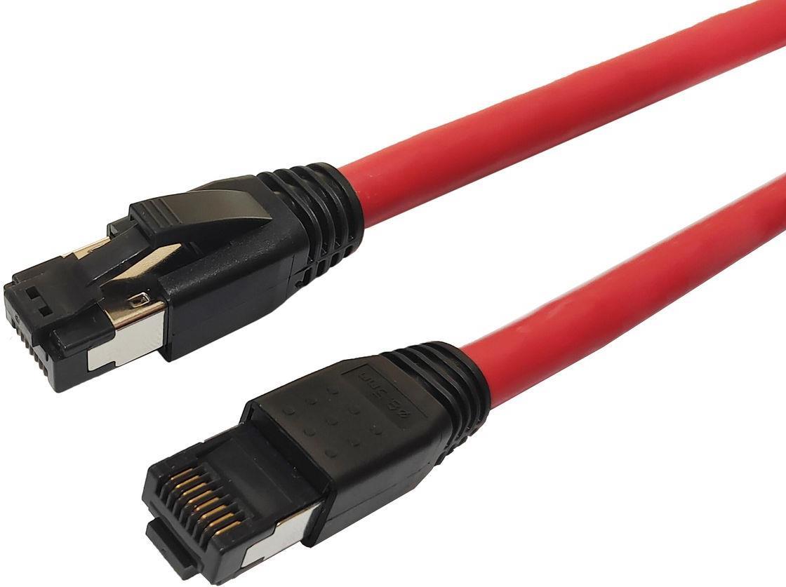 MicroConnect Patch Cable - RJ-45 (M) to RJ-45 (M) - 10.0 m - S/FTP - CAT 8.1 - Halogen-Free - Red (MC-SFTP8010R)