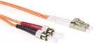 ACT 15 m LSZH Multimode 62.5/125 OM1 Fiber Patch Cable Duplex LC ST RL7015