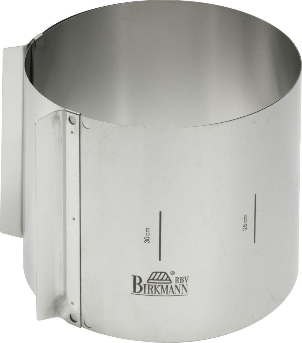 RBV Birkmann Tortenring - extra hoch - Easy Baking - Tortenring - Rund - Flache Oberfläche - Edelstahl - Edelstahl - 150 mm (429413)