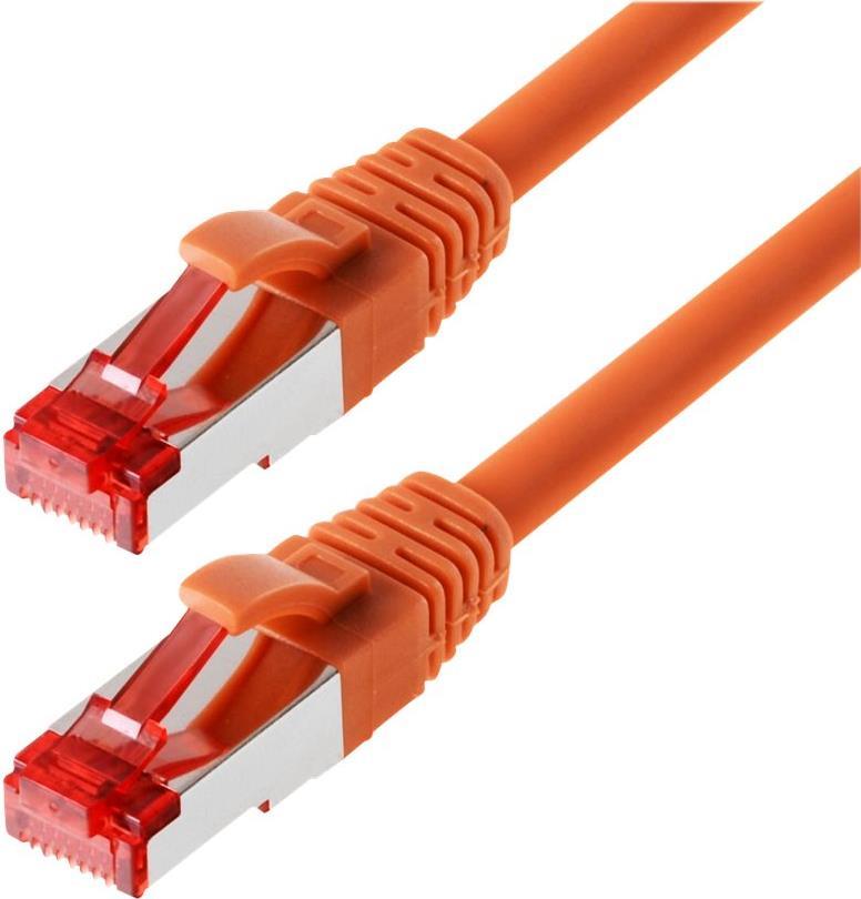 Helos Patch Cable RJ-45 (M) to RJ-45 (M) 30 m S/FTP CAT 6 Orange