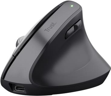Trust Bayo+ - Vertical Mouse - Ergonomic - Right-Handed - Wireless - Black (25146)