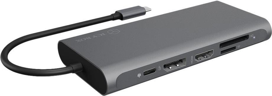 RAIDSONIC ICY BOX IB-DK4050-CPD Wired USB 3.2 Gen 1 Type-C Docking Station Anthracite