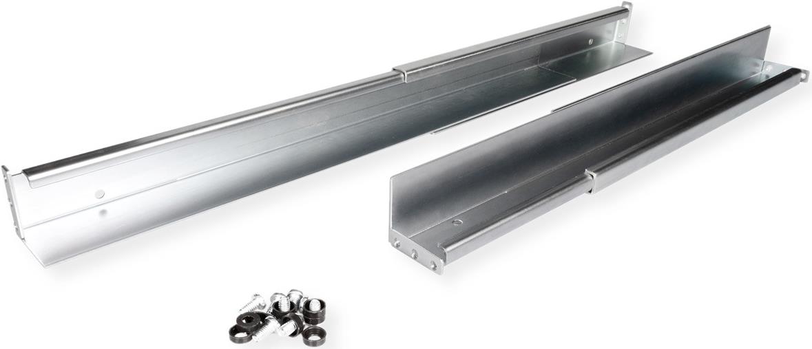 ROLINE Adjustable Depth Slide Rail Set - 500 to 750 mm - 26.21.0114