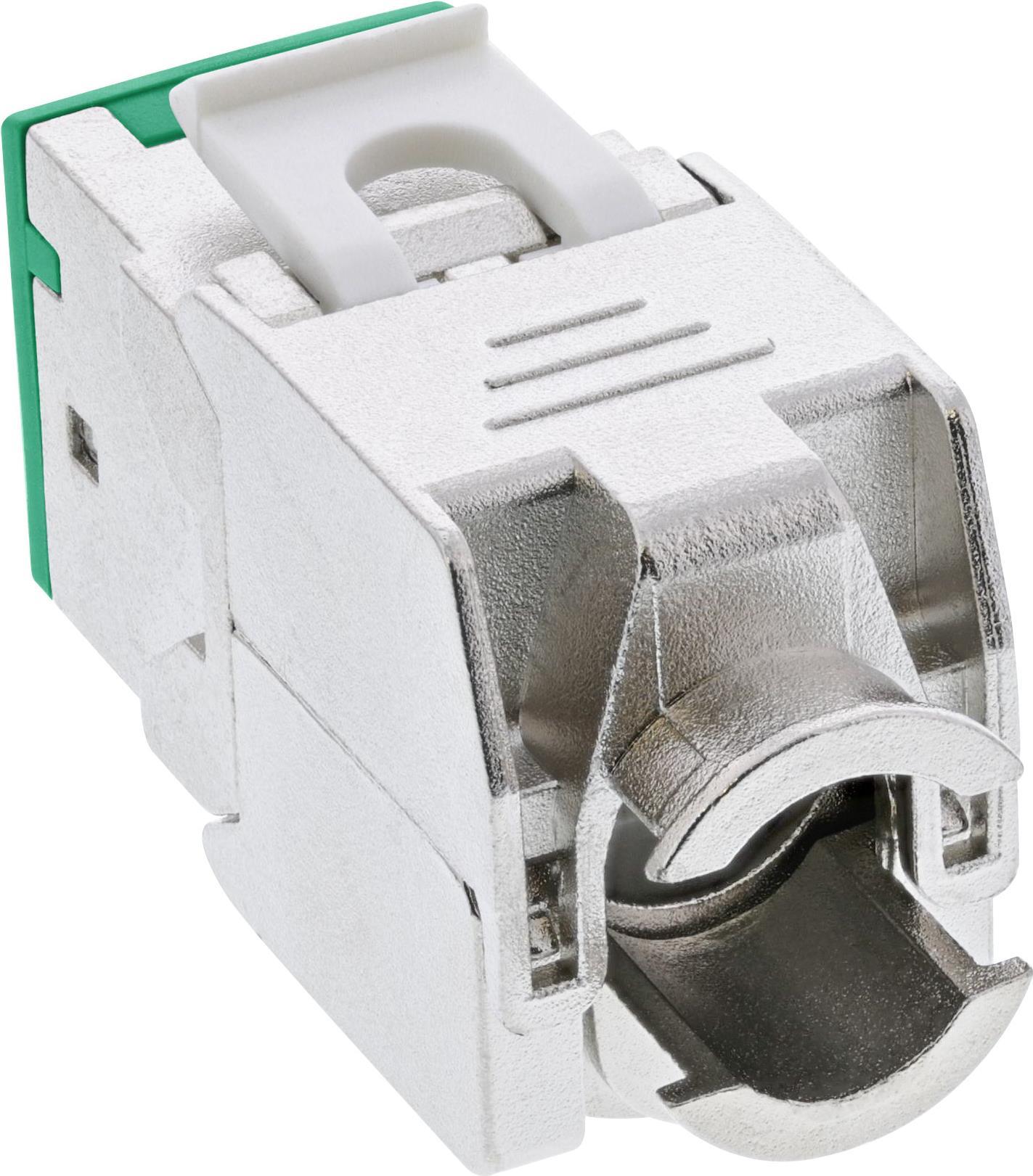 8er Pack Keystone RJ45 Buchse geschirmt Cat.6A grün (76207G)