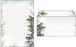 Sigel DU177 Envelopes, DL (110 x 220 mm), Green/White, 90 g/m²
