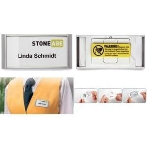 DURABLE Classic Name Badge 30x65mm with Magnet, Pack of 10, Model 854023