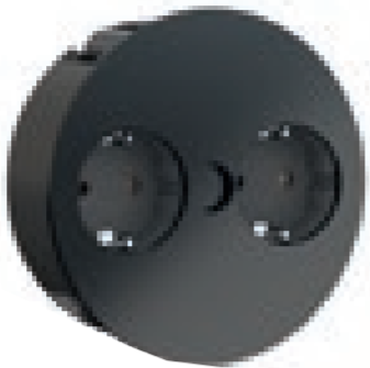 Bachmann TWIST Extension Cable, 2 m, 2 AC Outputs, Indoor, Black (931.152)