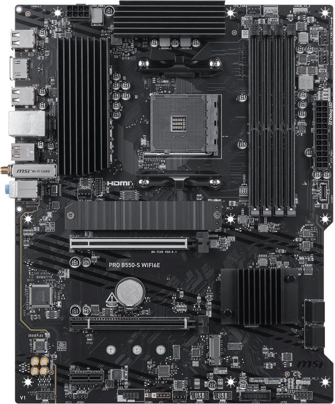 MSI B550-S WiFi6E (B550,AM4,ATX,DDR4) (7C56-097R)