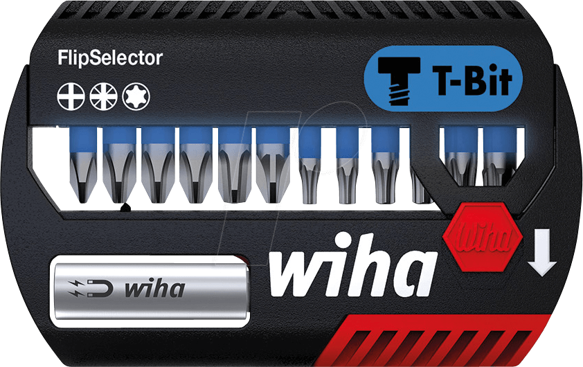 WIHA 41824 - FlipSelector Bit Set, 13-piece T-Bit, 25 mm (41824)