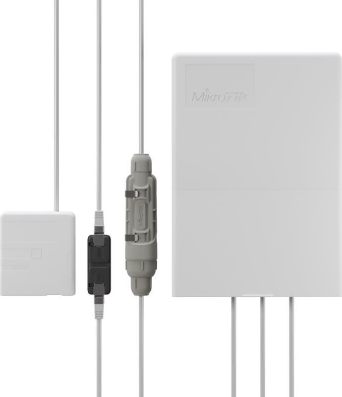 Gigabit Ethernet Network Interface with PoE - 2 RJ-45 Ports, White Color