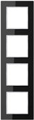 Jung Glass Frame 4-fold Black AC 584 GL SW (AC584GLSW)
