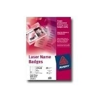 Avery Name Labels White 86 x 55 mm 200 Labels (25 Sheets x 8) L7418-25