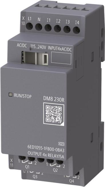Siemens 6ED1055-1FB00-0BA3 LOGO! DM8 230R Expansion Module