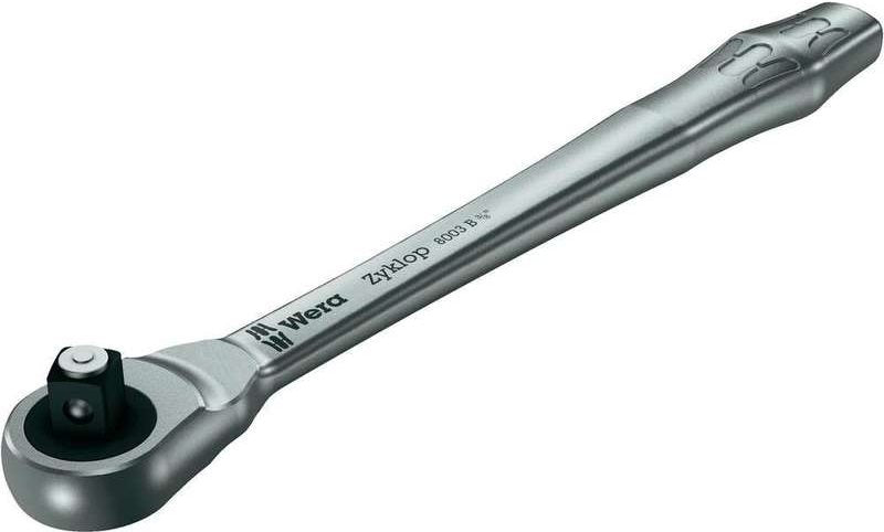 Wera 8003 B Zyklop through-drive ratchet 3/8" (10 mm) Length 222 mm 05004033001 (05004033001)