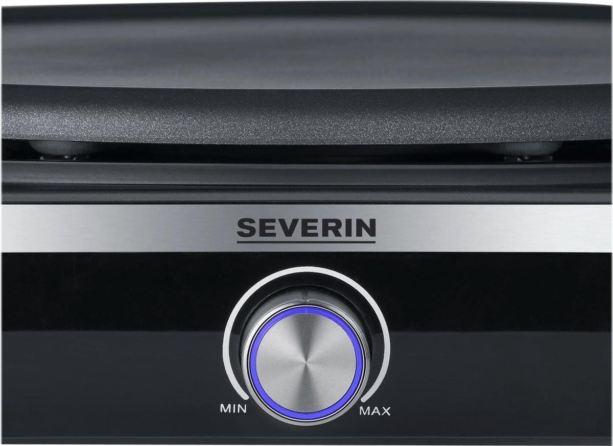Severin CM2199 Crepe Maker Stainless Steel Brushed Black (CM2199)