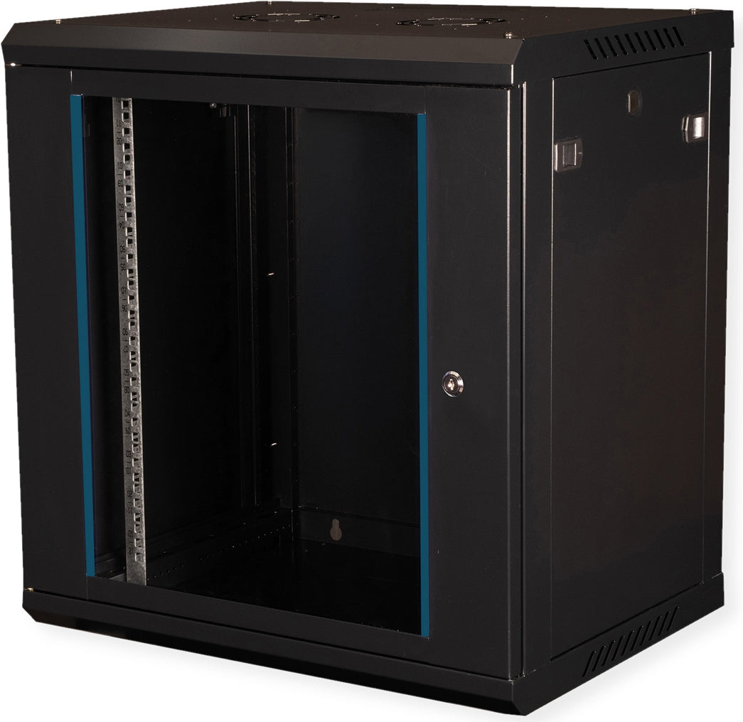 VALUE 19-inch Wall-Mount Enclosure - 600x450mm - Black Kit (26.99.0825)