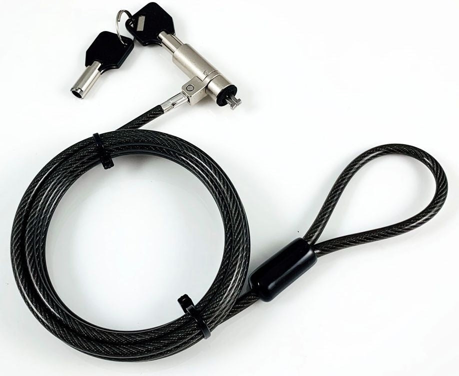eSTUFF Master Key Security Lock Ø4.5 mm x 190 cm Cut-Resistant Carbon Steel, Black (GLB220103-ITH)