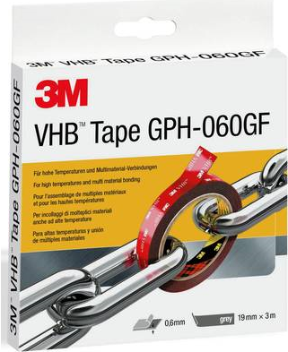3 M GPH-060F19-3 Adhesive Tape Grey 3 m x 19 mm