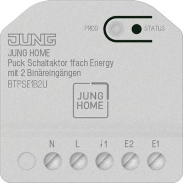 Jung BT P SE1 B2 U JUNG HOME Switch Actuator 1f Energy with 2 Binary Inputs, BTPSE1B2U
