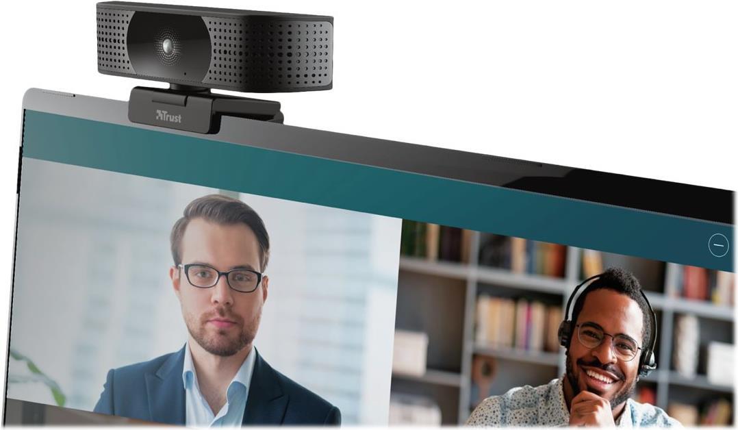TRUST Teza 4K Ultra HD Streaming Webcam, Autofocus, Dual Microphone, Tripod Included (24280)