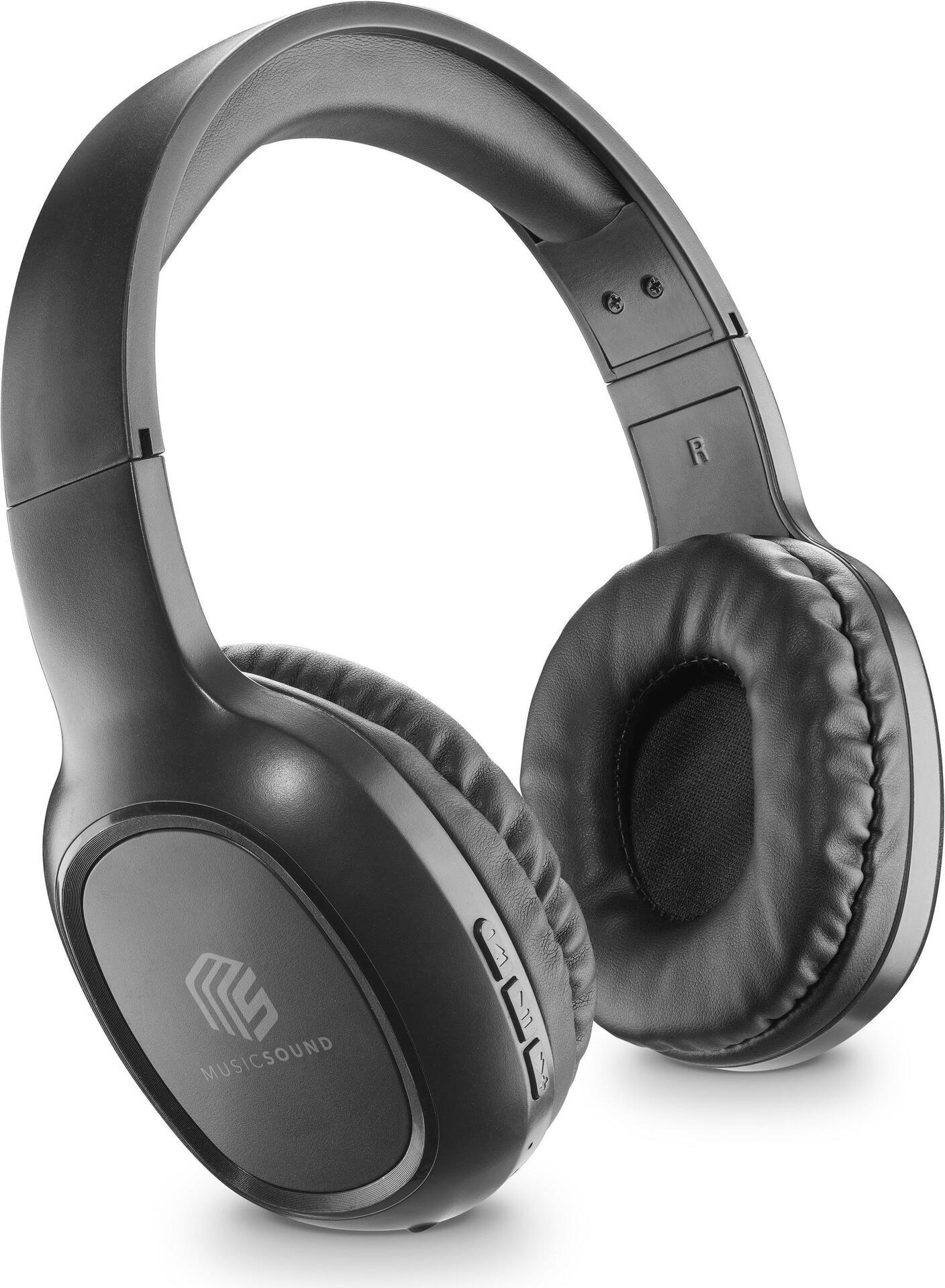 Music Sound HEADBAND BT BASIC - Wired & Wireless Headphones, Black (BTHEADBBASICMSK)