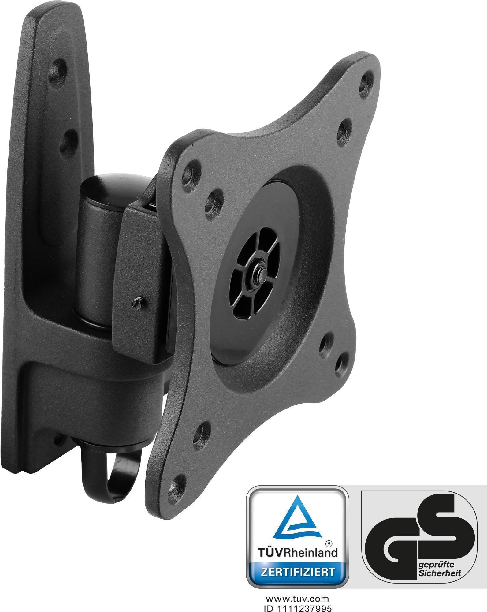 InLine Wall Mount for LCD Display, Aluminum, Black, 33-68.6 cm (13"-27") 23107D