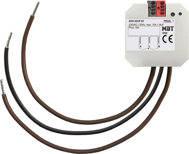 MDT AKK-02UP.03 2-Way Switching Actuator 10A 230V Flush-Mounted