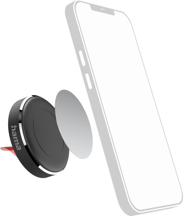 Hama Magnetic Car Phone Holder for Dashboard - 360 Degree Rotatable, Universal (00201518)