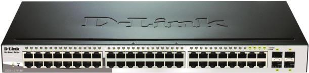 D-Link Web Smart DGS-1210-48 - Switch - managed - 48 x 10/100/1000 + 4 x Shared SFP - Desktop
