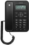 Motorola CT202 Analog Telephone - Caller ID - Black - Model 107CT202BLACK